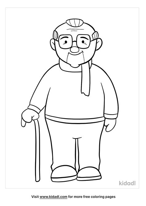 Old Man Coloring Page Free People Coloring Page Coloring Home