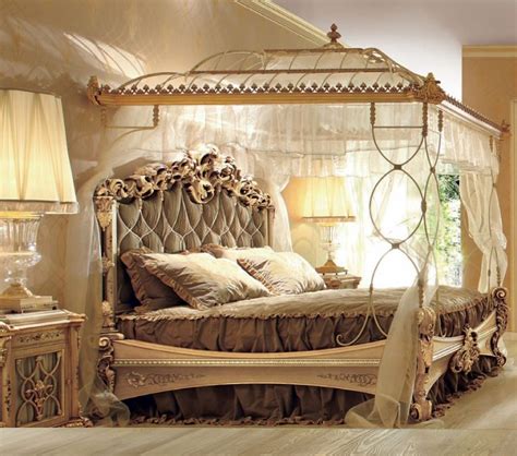 Luxury Canopy Bed An Attractive Element Of The Bedroom Interior Photos