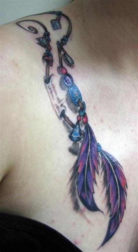 Others may have profound meanings. Girl Native American Feather Tattoo - CreativeFan