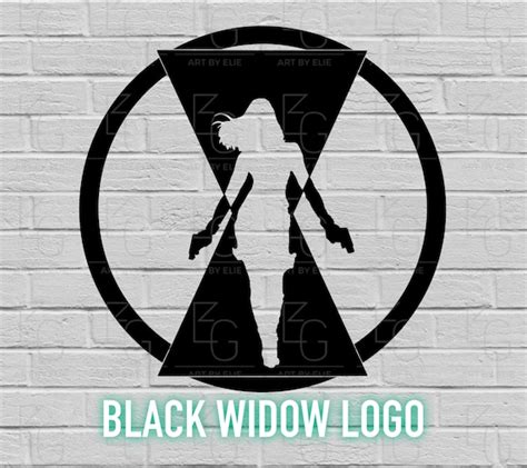 Black Widow Logo Marvel Avengers Svg Png Eps Dxf Etsy