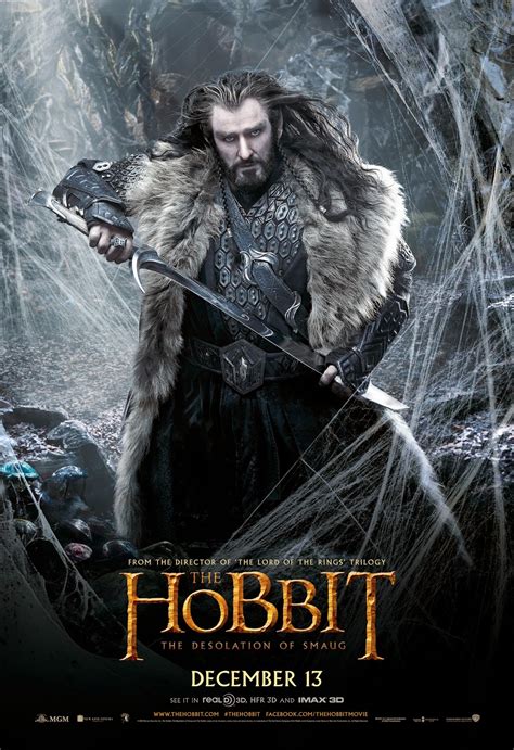 The Hobbit The Desolation Of Smaug Thorin Oakenshield Poster The