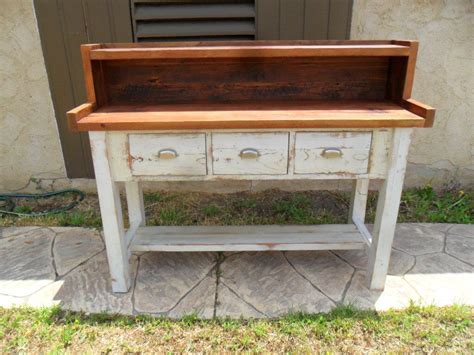 Potting Table From Reclaimed Wood Usa Made By Oldpine On Etsy