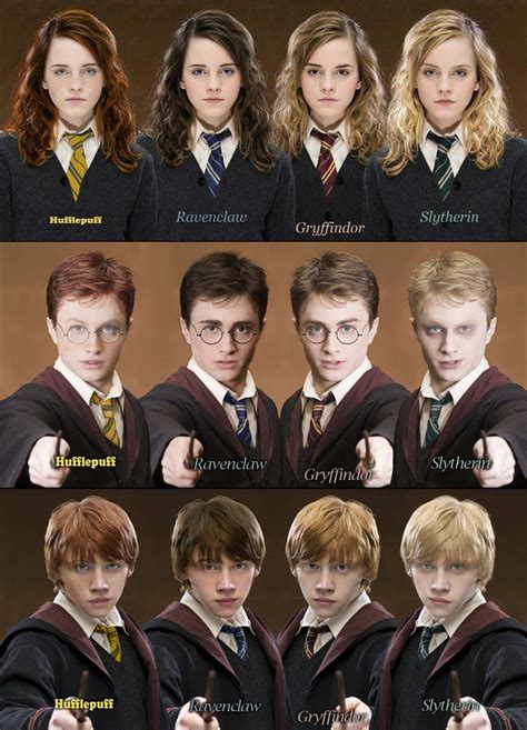 Harry Potter Characters Different Houses Harry Potter Characters