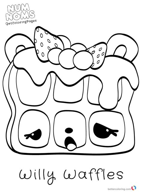 ️num Nom Coloring Pages Black And White Free Download