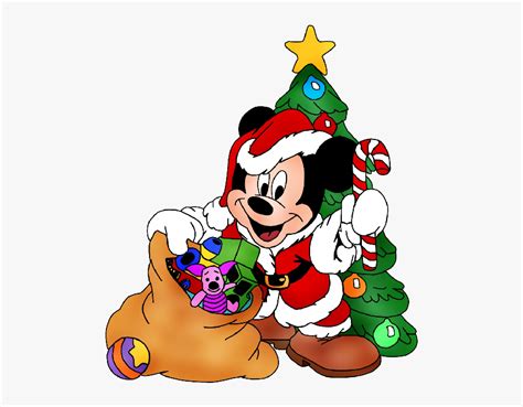Cartoon Mickey Mouse Christmas Hd Png Download Kindpng