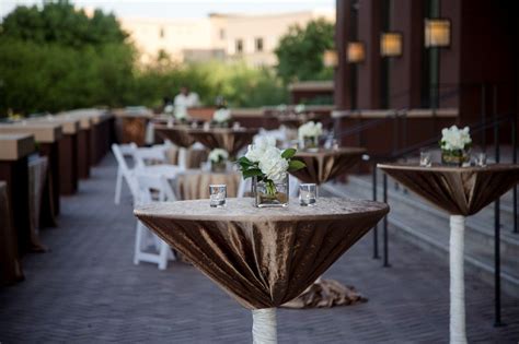 Keep floral arrangements and other table décor under 14 inches or over 20 inches high—depending upon the size of your venue—so guests can see for your cocktail hour, you'll probably want to use a mix of high and low cocktail tables. Lindsay and Jordan | Cocktail table centerpieces, Coffee ...