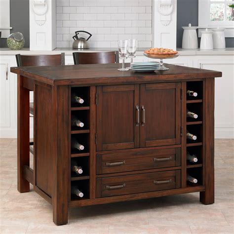 Arden 3 piece kitchen island set. Home Styles Cabin Creek 3 Piece Breakfast Bar Kitchen ...