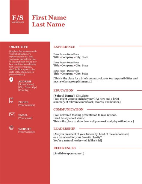 20 Free Word Resume Templates For 2024 Download Now