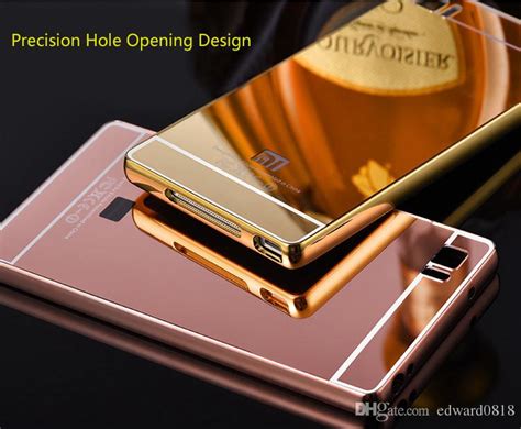 For Xiaomi Mi3 Luxury Mirror Back Cover Case Aluminum Metal Case