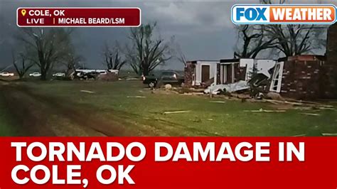 Tornado Damages Homes In Cole Oklahoma Youtube