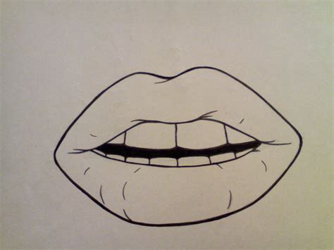 Simple Lips Drawing Simple Mouth Drawing Best Photos Of Simple Lips
