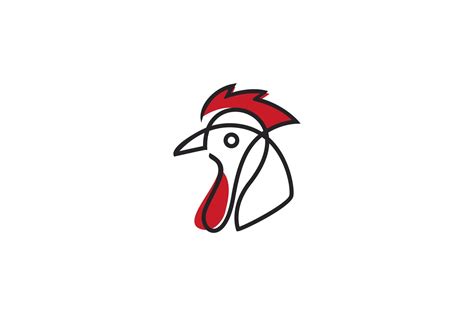 Chicken Line Logo Chicken Logo Logo Design Creative Logo Design