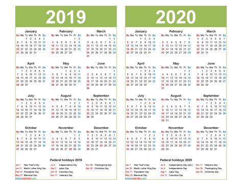 2019 2020 Calendar To Print Calendar Printables Print Calendar Images
