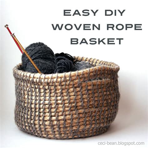 How To Make A Woven Rope Basket Basket Poster