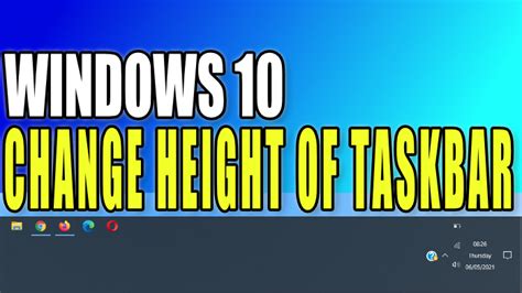 Change The Height Of The Windows 10 Taskbar Computersluggish