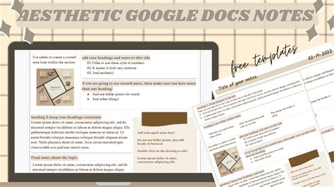 Aesthetic Google Docs Templates For Notes Get What You Need For Free