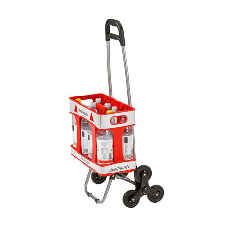 Suggest as a translation of getränkekisten. Einkaufstrolley Treppensteiger 47 L Einkaufsroller Alu ...