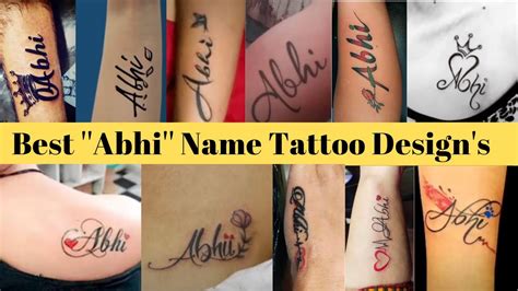 Abhi Name Tattoo Best Abhi Name Tattoo On Hand And Chest Abhi Name