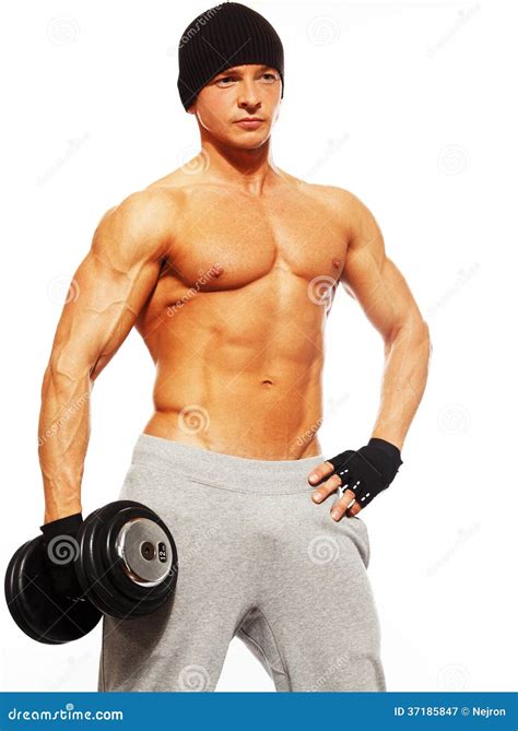 Handsome Man With Muscular Body Stock Image Image Of Male People