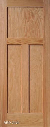 Red Oak Mission 3 Panel Wood Interior Doors Homestead Doors