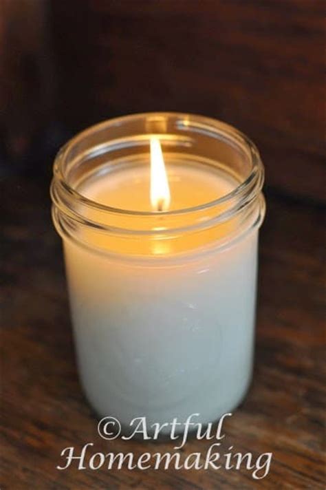 Make Your Own Mason Jar Soy Candles Tutorial Artful Homemaking