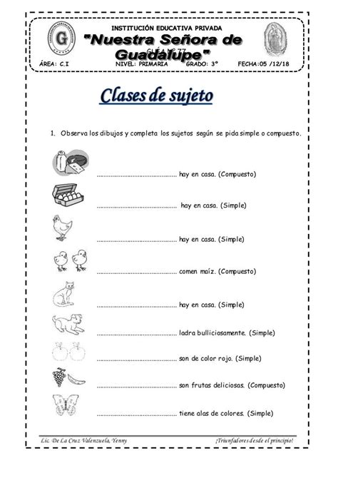 Clases De Sujeto