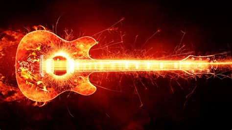 Fire Guitar Wallpapers Hd Wallpapers Id 20380