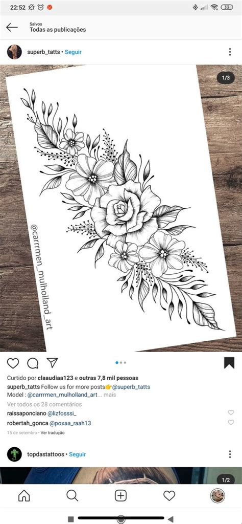 Pin De Cheri Burrows Em Tattoos Em 2021 Tatuagem Floral Tatuagem