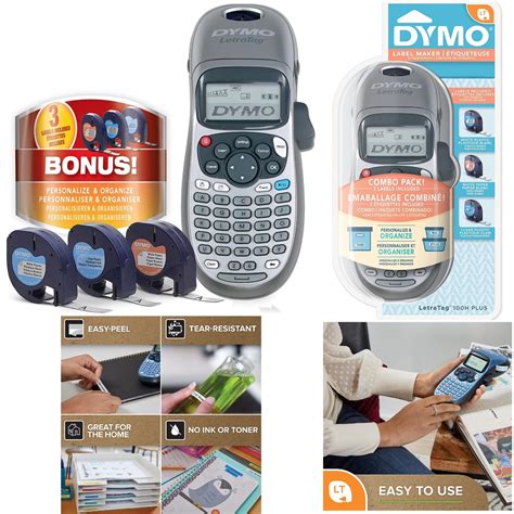 Bnib Dymo Letratag Lt H Plus Handheld Label Maker With Bonus Letratag Labeling Tapes Label