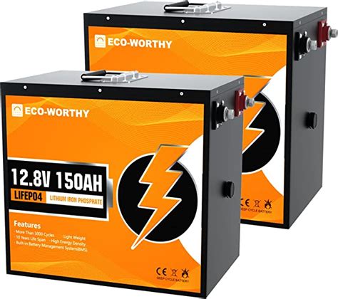 Eco Worthy 12v 300ah Lithium Rv Batteries2 Pack 150ah