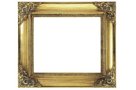 Gold Frames Clipart Gold Border Frames Clipart Golden Frame Etsy