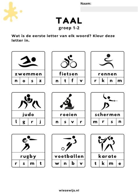 An English Worksheet With Different Symbols And Words