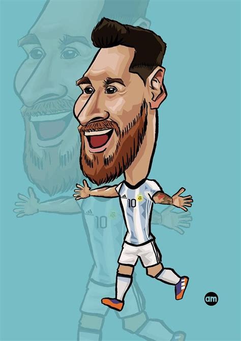 Lionel Messi Caricature Illustration Caricaturas Arte Messi