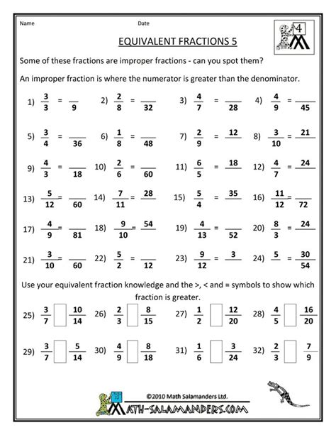 5.nf finding common denominators to subtract (parts a & b). Finding Equivalent Fractions Worksheets 5th Grade ...