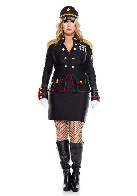 Plus Size Military General Costume For Women