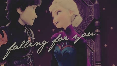 falling for you ♥ hiccup and elsa youtube