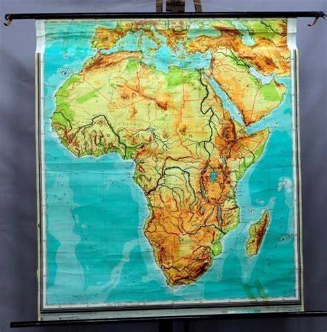 Livingart With A Vintage African School Map Let´s Restyle Your Walls