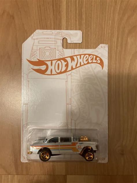 Hot Wheels Nd Anniversary Chevy Bel Air Gasser Pearl And Chrome