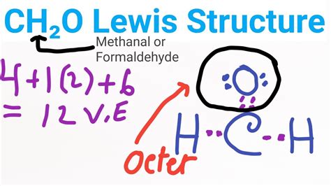 CH2O Lewis Structure Lewis Dot Structure For CH2O Methanal Or