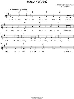 Bahay Kubo Sheet Music Arrangements Available Instantly Musicnotes