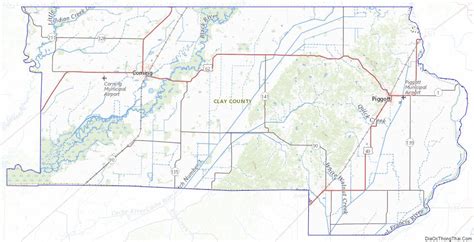 Map Of Clay County Arkansas