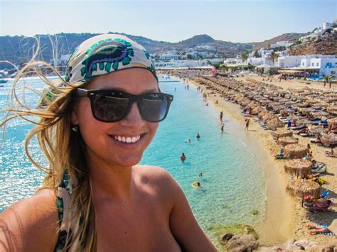 Mykonos Beach And Party Guide The Blonde Abroad Mykonos Beaches Psarou Beach Mykonos
