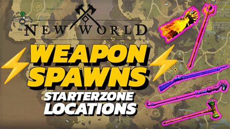 New World All Starter Weapon Locations Mb Ww Youtube