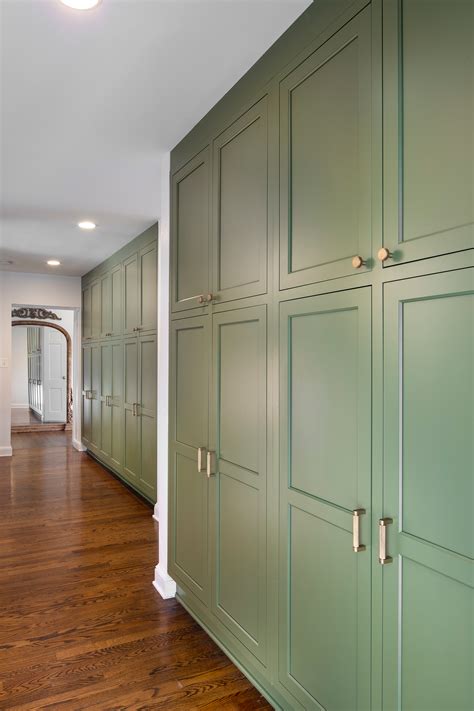 Hallway Of Storage Interior Remodel Semi Custom Cabinets Tall