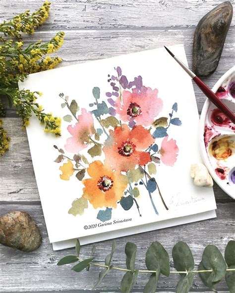 Loose Watercolor Florals | Loose watercolor flowers, Floral watercolor, Watercolor flowers tutorial