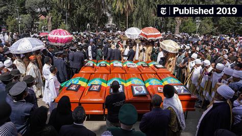 In Ethiopia A Day Of Mourning With Empty Coffins For Plane Crash