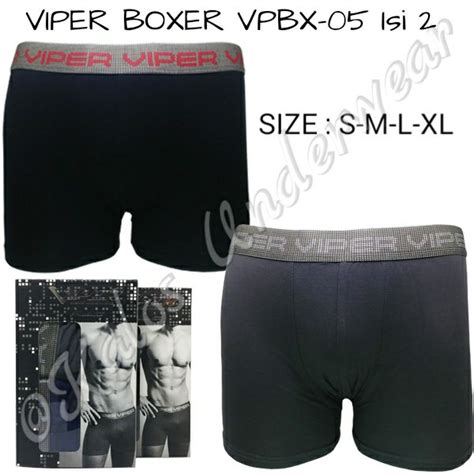 jual celana dalam boxer pria viper vpbx 05 isi 2 di lapak kalos underwear bukalapak