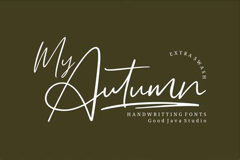 My Autumn Font By Goodjavastudio · Creative Fabrica Signature Fonts