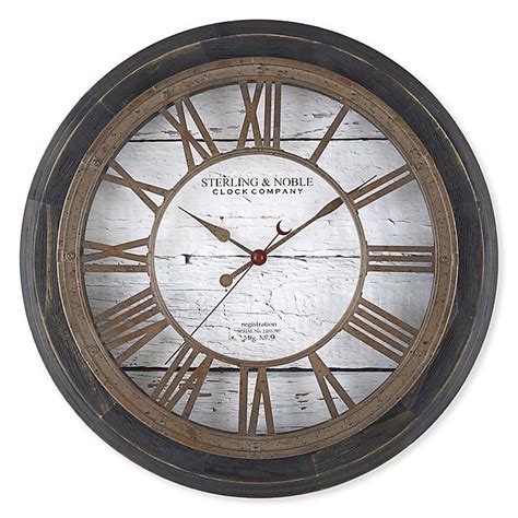 Sterling And Noble Farmhouse Collection Roman Grill 155 Inch Wall Clock