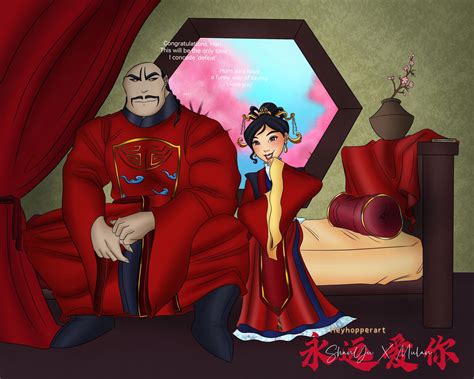 Shan Yu X Mulan Wedding By Heyhopperart On Deviantart